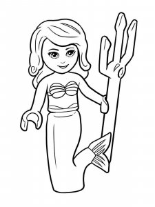 Lego Princess Coloring Page 6