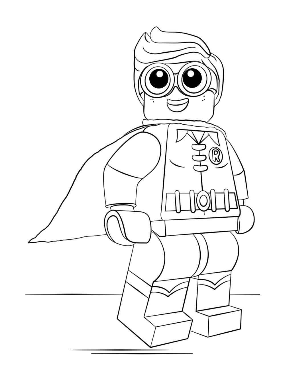 Lego Robin coloring pages