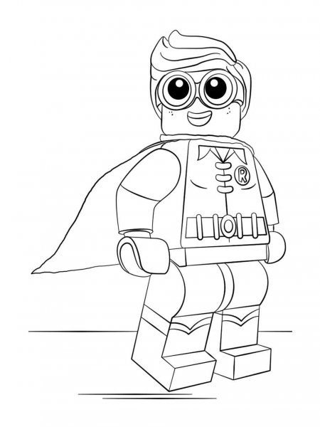 Lego Robin Coloring Pages