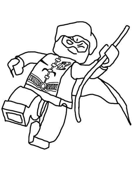 Lego Robin coloring pages