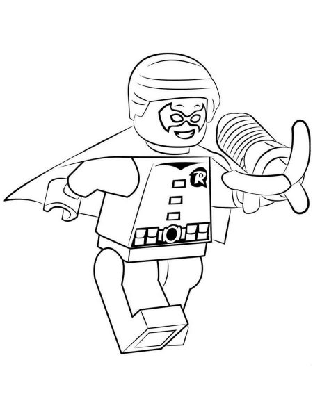 Lego Robin coloring pages