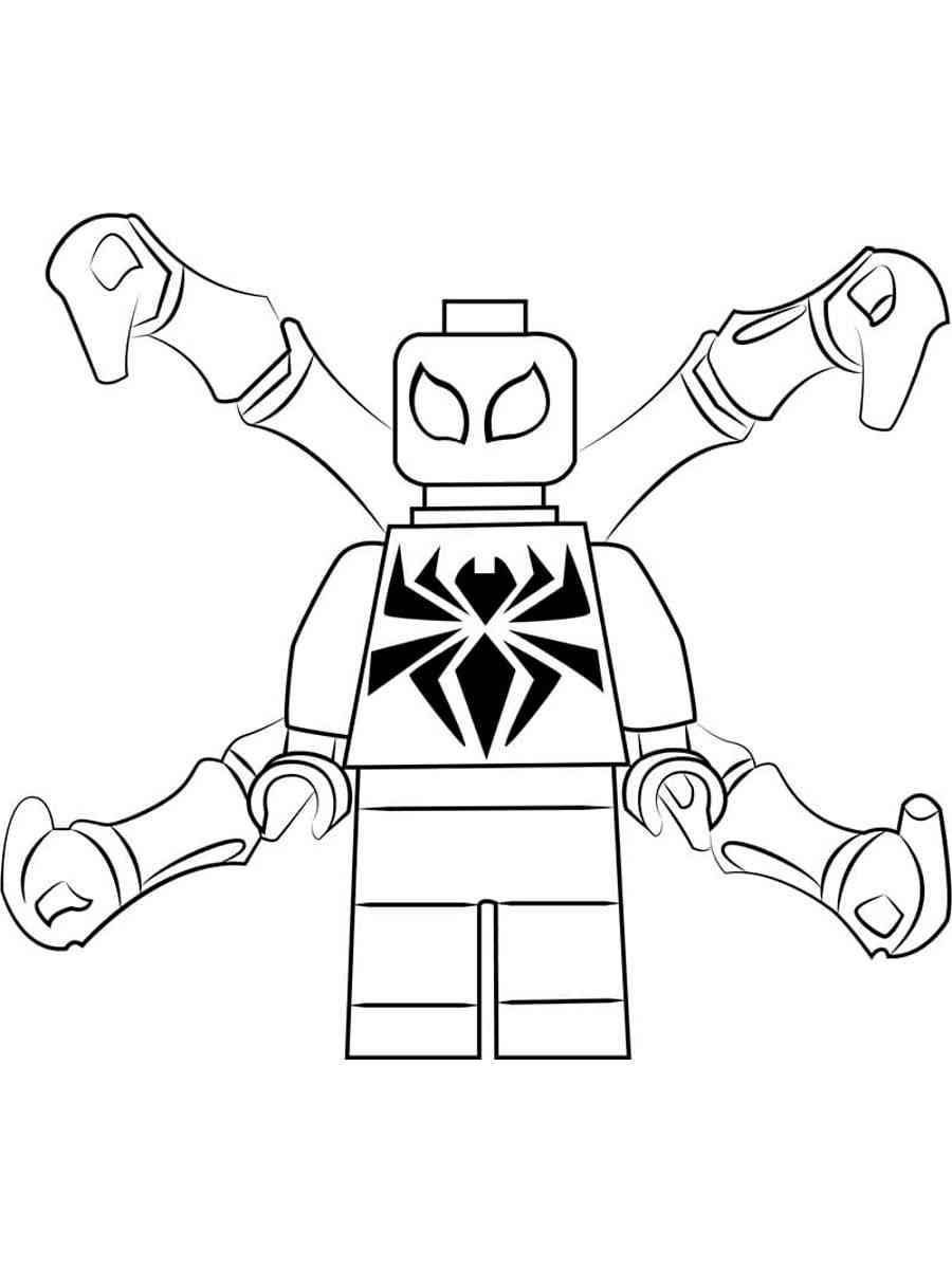 Lego Spiderman Coloring Pages Free Printable Lego Spiderman Coloring Pages