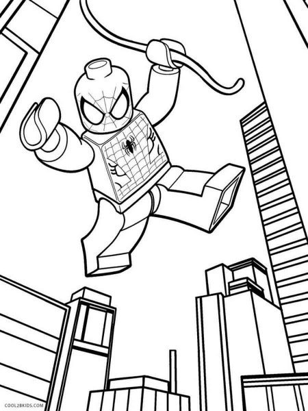 Lego Spiderman coloring pages