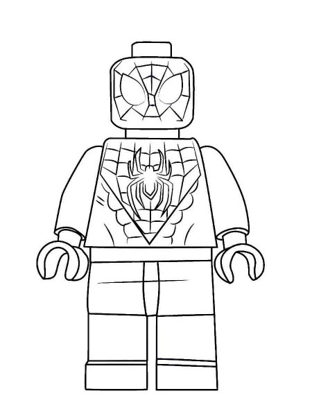 Lego Spiderman coloring pages