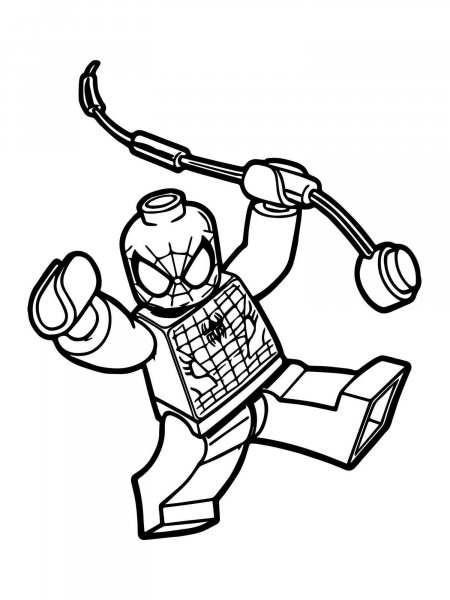 Lego Spiderman coloring pages