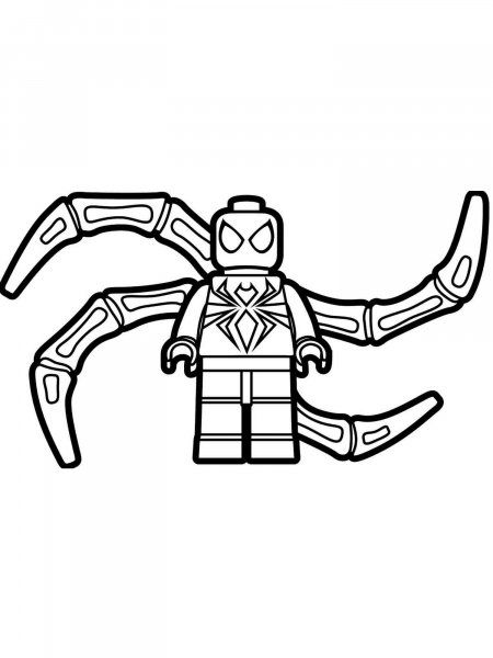 Lego Spiderman coloring pages