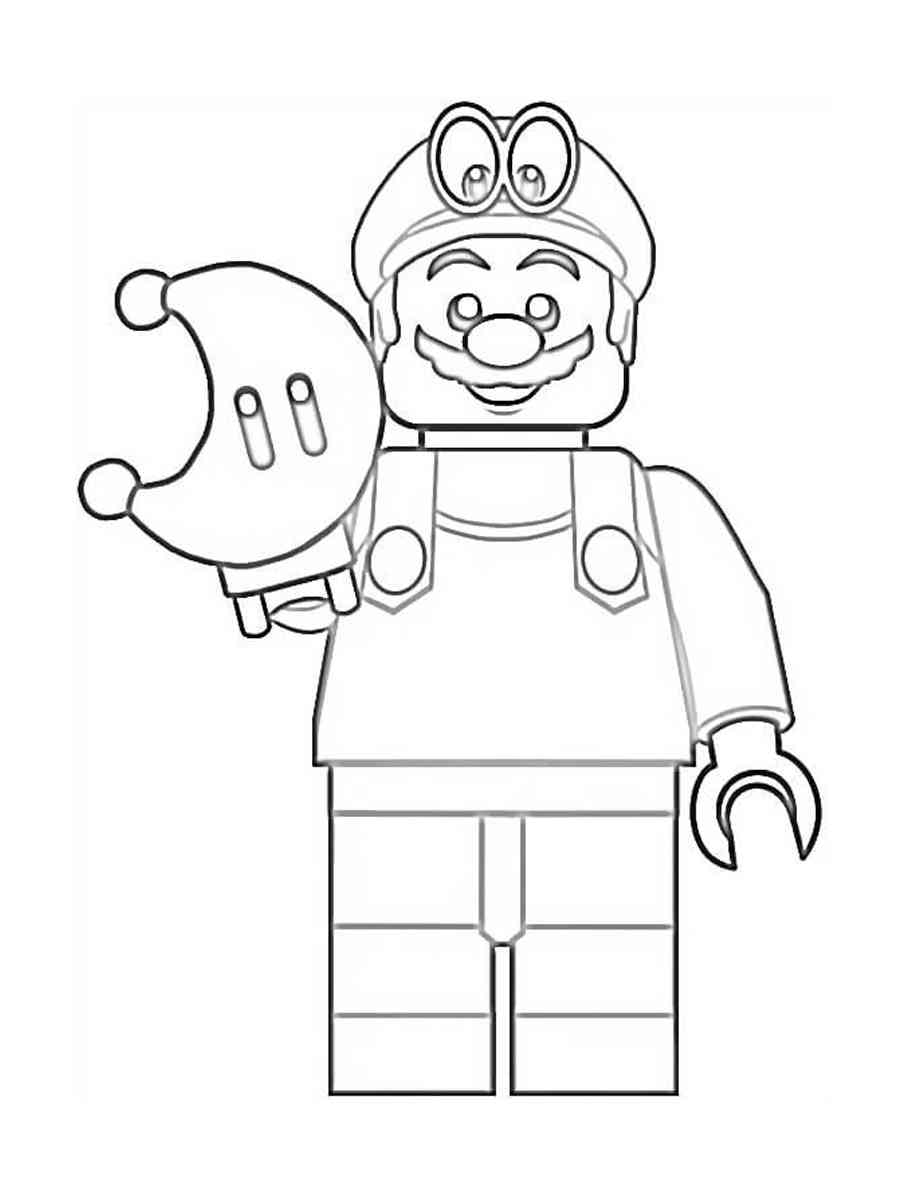 LEGO Mario раскраска