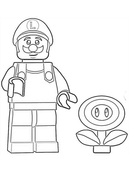 Lego Super Mario coloring pages