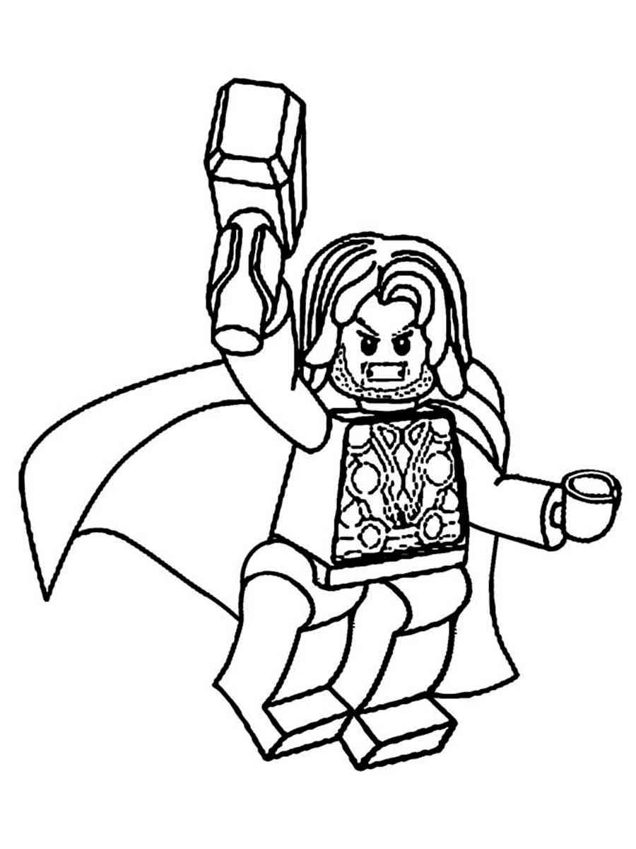Lego Thor coloring pages