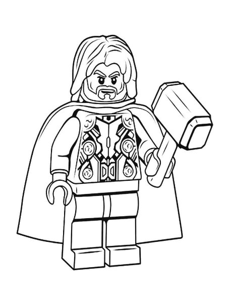 Lego Thor coloring pages