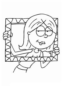 Lizzie McGuire coloring page 1 - Free printable
