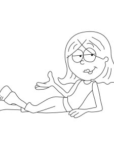 Lizzie McGuire coloring page 2 - Free printable