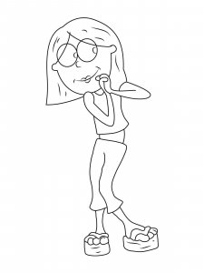 Lizzie McGuire coloring page 4 - Free printable