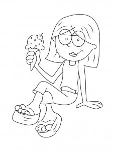 Lizzie McGuire coloring page 7 - Free printable