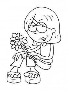 Lizzie McGuire coloring page 9 - Free printable