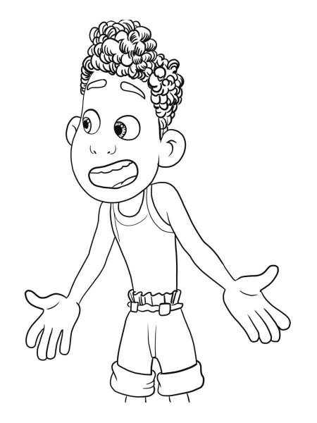 Luca coloring pages