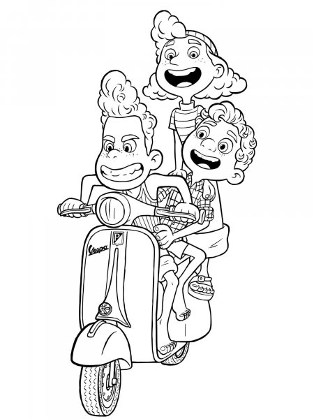 Luca coloring pages