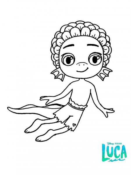 Luca coloring pages