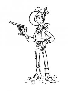 Lucky Luke coloring page 10 - Free printable
