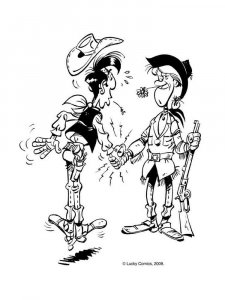 Lucky Luke coloring page 6 - Free printable