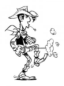 Lucky Luke coloring page 7 - Free printable
