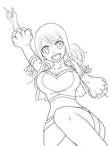 Lucy Heartfilia coloring page 2 - Free printable