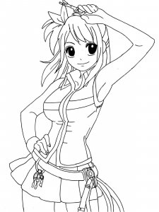 Lucy Heartfilia coloring page 3 - Free printable
