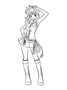 Lucy Heartfilia coloring page 9 - Free printable