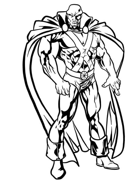 Martian Manhunter coloring pages