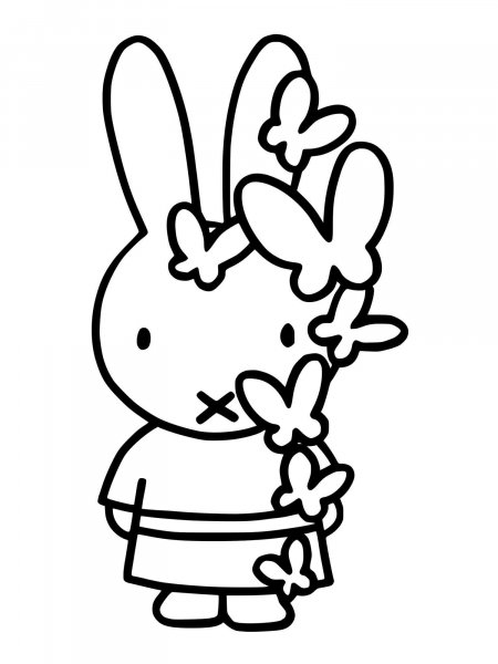 Miffy coloring pages