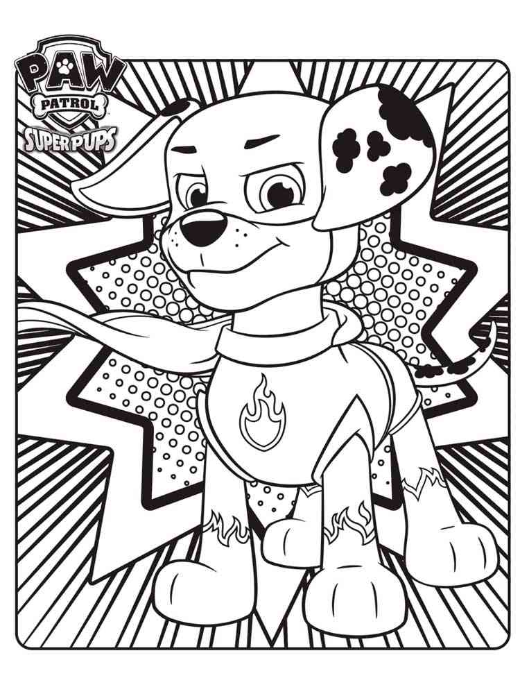 Free Paw Patrol Mighty Pups coloring pages. Download and ...