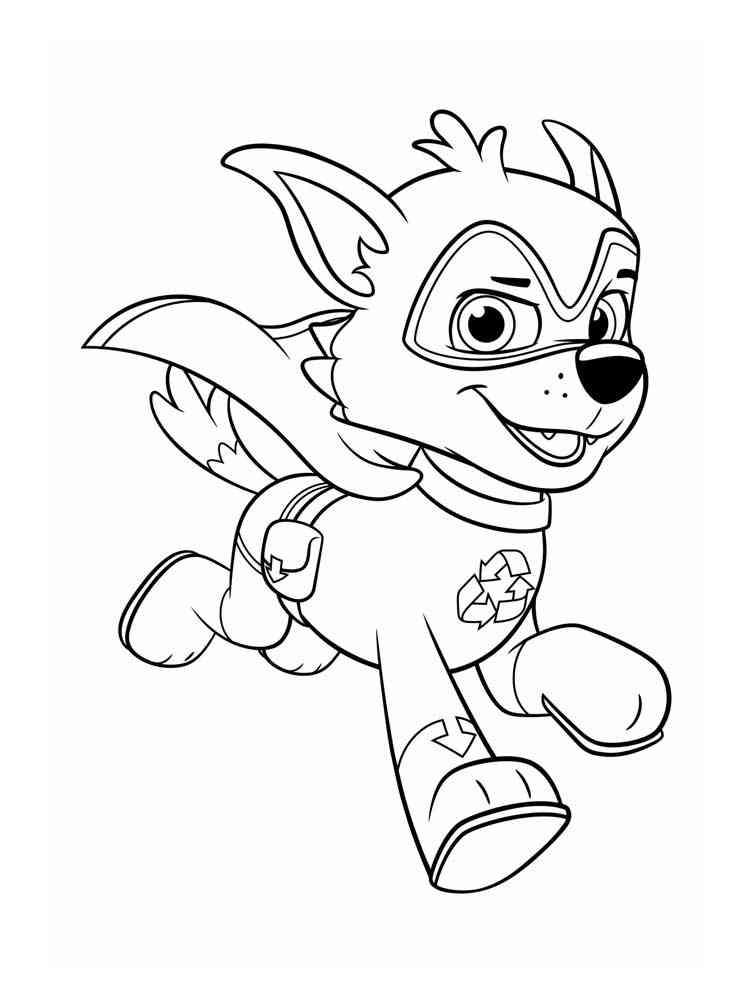 free paw patrol mighty pups coloring pages download and