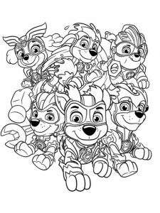 Mighty Pups coloring page 16 - Free printable