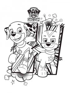 Mighty Pups coloring page 6 - Free printable