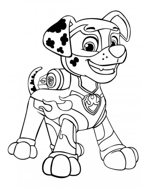 Paw Patrol Mighty Pups coloring pages