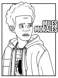 Miles Morales coloring page 8 - Free printable