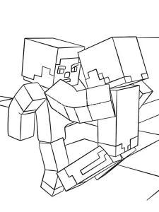 Minecraft Coloring Page 1 - Free to print