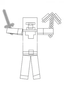 Minecraft Coloring Page 23 - Free to print