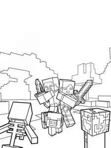 Minecraft Coloring Page 27 - Free to print