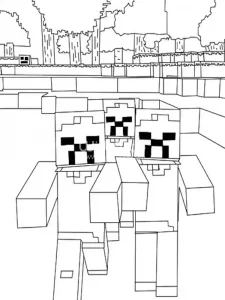 Minecraft Coloring Page 34 - Free to print