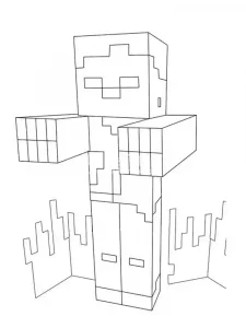 Minecraft Coloring Page 44 - Free to print