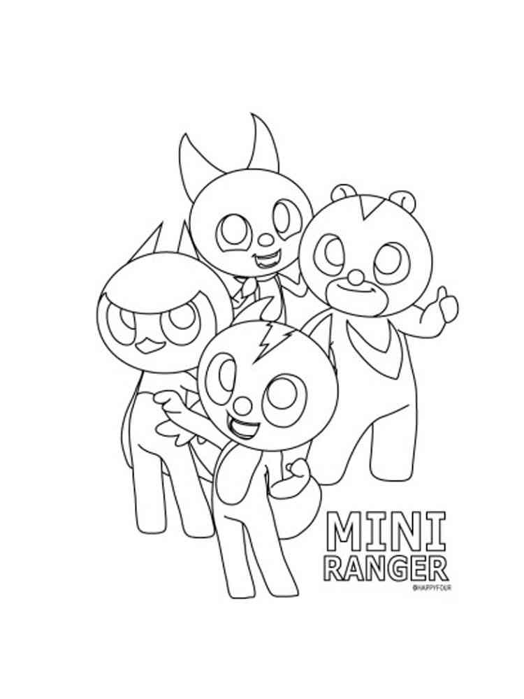 Featured image of post Mini Force Coloring Pages Volt Crewmate with two mini crewmate