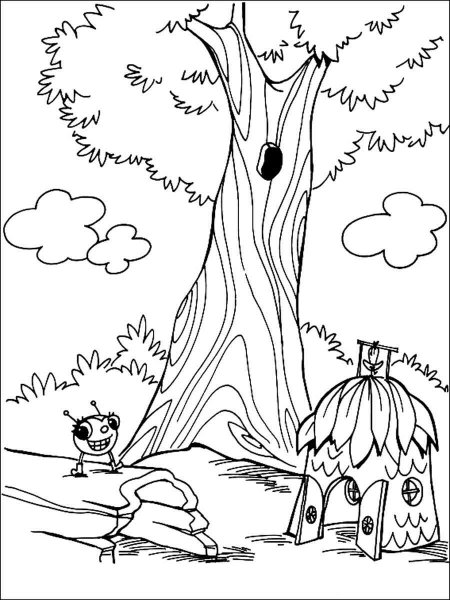 Miss Spider coloring pages