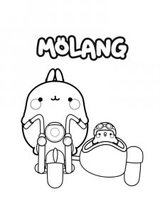 Molang coloring page 4 - Free printable
