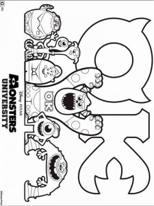 Monsters University coloring page 2 - Free printable
