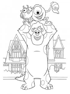 Monsters University coloring page 4 - Free printable