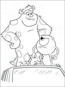 Monsters University coloring page 5 - Free printable