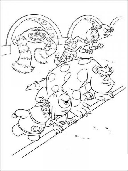 Monsters University coloring pages