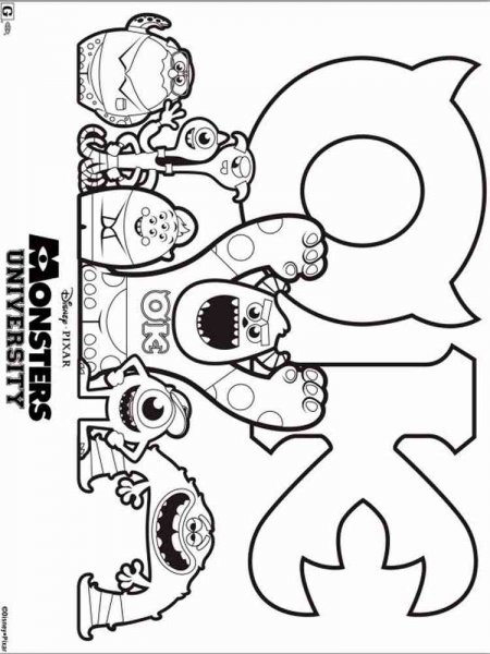 Monsters University Coloring Pages