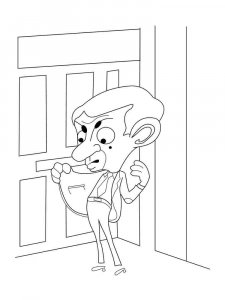 Mr. Bean coloring page 1 - Free printable